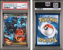 2025 POKEMON PFL SPECIAL ILLUSTRATION RARE #125 MEGA CHARIZARD X EX PSA 10 - Image 1