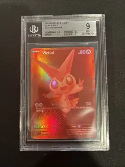 Pokemon TCG Victini BWR SV: Black Bolt #171/086 BGS 9 - Image 1