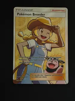 Pokemon TCG Shining Legends Pokemon Breeder 73/73 Full Art Trainer M/NM - Image 1