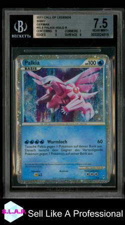 PALKIA HOLO R 2011 POKEMON CALL OF LEGENDS SHINY GERMAN SL8 BGS 7.5 - Image 1