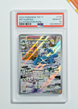 Pokemon PSA 10 Metagross #178 TEF IT Cronoforze Illustration Rare 2024 Italiano - Image 1
