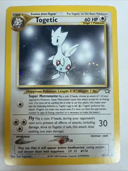 Pokemon Togetic 16/111 Neo Genesis Unlimited Holo Rare - Image 1
