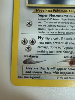 Pokemon Togetic 16/111 Neo Genesis Unlimited Holo Rare - Image 3