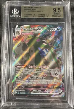 Pokemon Garbodor VMAX #101 2021 Sword & Shield Evolving Skies BGS 9.5 GEM MINT - Image 1