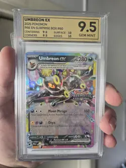 OCE 9.5 Umbreon EX 060/131 Stamped Promo - Prismatic Evolutions - Pokemon TCG - Image 1