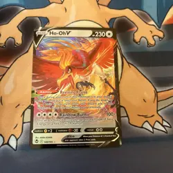 2022 TCG Pokemon #140 Ho-Oh V 140/195 Holo Silver Tempest - Image 1