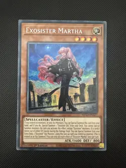 Yu-Gi-Oh Exosister Martha Prismatic Secret Rare Card MP23-EN127 1st Edition - Image 1