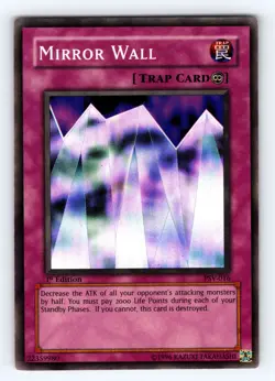 Yugioh Mirror Wall PSV-016 1st Edition Super Rare - LP-NM 💎 - Image 1