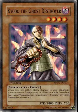 Yu-Gi-Oh! Kycoo the Ghost Destroyer 1st Edition SDDE-EN007 - Image 1