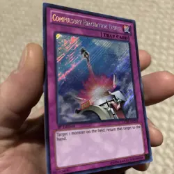 Yu-Gi-Oh Compulsory Evacuation Device LCJW-EN295 1st Edition Secret Rare - Image 3