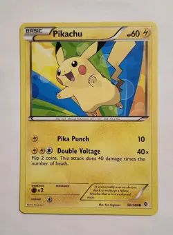 Pikachu 50/149 Pokemon Common Boundaries Crossed Card MINT - Image 1