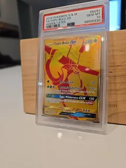 Pokemon Tapu Bulu GX SV91/SV94 Shiny Holo Rare Hidden Fates 2019 TCG Card PSA 10 - Image 2