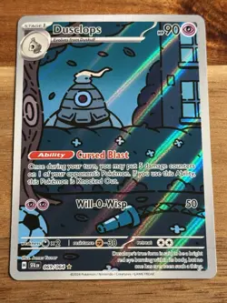 Pokemon TCG Dusclops Full Art Illustration Rare Holo Card 069/064 Shrouded Fable - Image 1