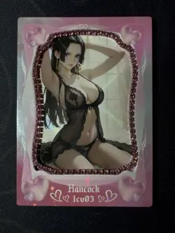 Goddess Bikini Hancock Pink Diamond Thick Card Waifu Doujin One Piece Full Art - Image 1