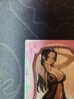 Goddess Bikini Hancock Pink Diamond Thick Card Waifu Doujin One Piece Full Art - Image 2