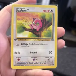 Jigglypuff 54/64 Jungle 1st Edition WOTC Pokemon Card - Near Mint - Image 1