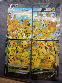Pikachu V-Union [Set of 4] SWSH: Sword & Shield Promo Cards Holo - Image 1