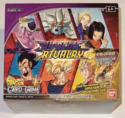 DRAGONBALL SUPER BOOSTER BOX SEALED CARD GAME SUPREME RIVALRY CON 24 PACK - Image 1
