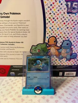 Pokemon 151 Starter Set (Lot Of 3 Cards) Poster Collection Holo Promos cards - Image 5