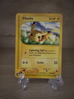 Pokemon Pikachu TCG 124/165 Regular E-Reader Expedition common card - Image 1