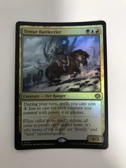 Temur Battlecrier Foil MTG Magic the Gathering Card NM Near Mint TDM - Image 1