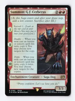 Summon: G.F. Cerberus (Foil) 0162 (R) MTG Final Fantasy (FIN) (EN) - Image 1
