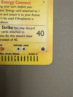 Pokemon TCG Ampharos Holo Rare Card 2/165 Expedition Base Set - MINT CONDITION! - Image 3