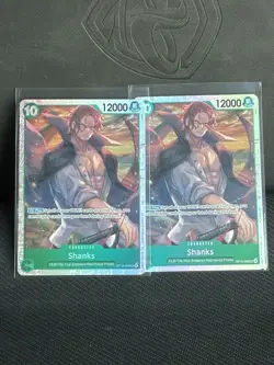 2x One Piece TCG Shanks OP13-028 Englisch Near Mint Super Rare - Image 1