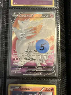 Lot of 9 Cursola Reshiram Cofagrigus Pokemon Cards Authentic - Image 5