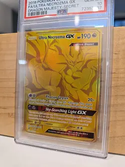 Pokemon TCG Ultra Necrozma GX Dragon Majesty Holo Card 78/70 Secret Rare PSA 10 - Image 2