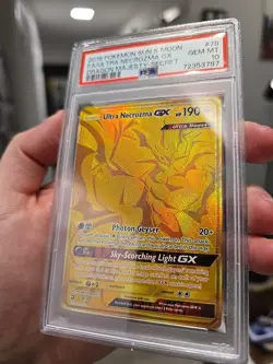 Pokemon TCG Ultra Necrozma GX Dragon Majesty Holo Card 78/70 Secret Rare PSA 10 - Image 4