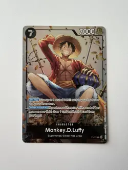 One Piece CCG Monkey D. Luffy P-075 Mini Tin Promo Card - English Near Mint - Image 1
