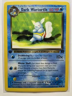 1st Edition Dark Wartortle 46/82 Team Rocket Set Rare Vintage Pokemon Card - Image 1