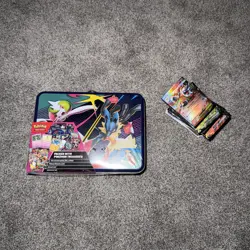 Pokemon 2025 Fall Mega Collector Chest Tin Box and 86 cards - Image 1