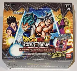 DRAGONBALL SUPER BOOSTER BOX SEALED CARD GAME DAWN OF THE Z-LEGENDS CON 24 PACK - Image 1