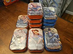 ONE PIECE CARD GAME - TIN PACK SET VOL. 2 (TS-02, OP13) IN HAND. Lot Of 11 Total - Image 2