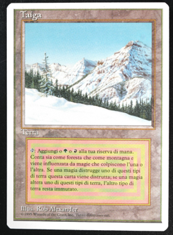 Taiga FWB Italian Foreign White-Bordered Reserved List MTG - Image 3