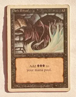 Magic MTG - Dark Ritual - 3rd Revised Edition - HP - Image 1