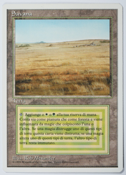 Savannah FWB Italian Dual Land Foreign White-Bordered Reserved List MTG - Image 1