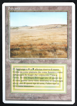 Savannah FWB Italian Dual Land Foreign White-Bordered Reserved List MTG - Image 3