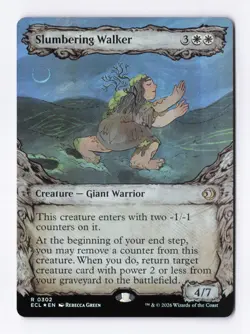Slumbering Walker (Showcase) (Foil) 0302 (R) MTG Lorwyn Eclipsed (ECL) - Image 1