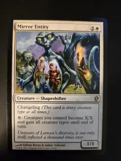 Mirror Entity NM Commander 2013 MTG FREE SHIPPING - Image 1