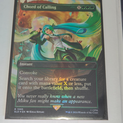 Free Shipping! MTG Chord of Calling - Foil - Secret Lair: Miku Hatsune SLD 1595 - Image 1