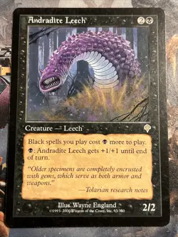 1x Andradite Leech (93) Invasion LP MTG Magic the Gathering x1 MKE - Image 1