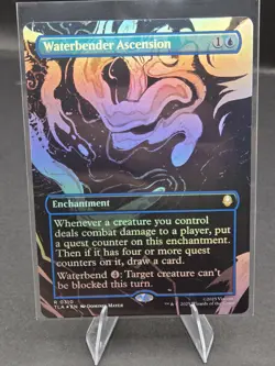 Foil Waterbender Ascension 0310 Mtg (Borderless) Avatar TLA NM - Image 1