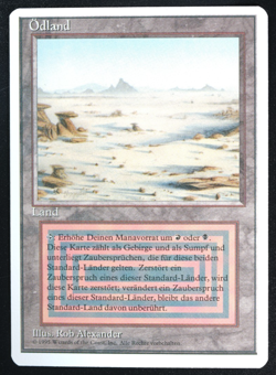 Badlands FWB German Dual Land Foreign White-Bordered Reserved List MTG - Image 3
