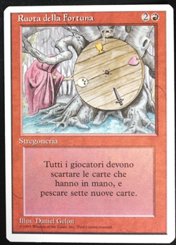 Wheel of Fortune FWB Italian Foreign White-Bordered Reserved List MTG - Image 3