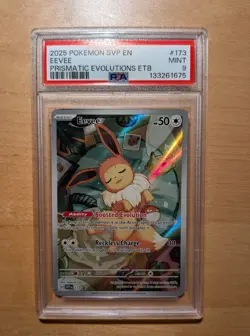 Eevee SVP173 Pokemon TCG Scarlet & Violet ETB Promo PSA 9 MINT - Image 1