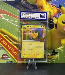 Pikachu Trick or Trade 2023 Holo Pokemon TCG 062/193 PG 9.5 Mint - Image 1