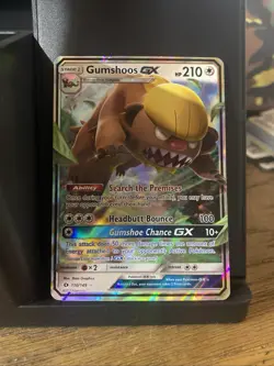 Pokemon TCG Gumshoos GX Sun & Moon 110/149 Holo Ultra Rare Mp - Image 1